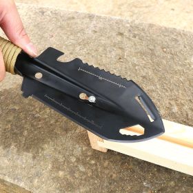 Stainless Steel Garden Point Trowel for Digging Weeding (Color: BLACK)