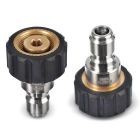 M22 14mm Quick Connect Adapter Set Variations | M22 14mm Quick Connect Adapter Set (Style: M22 15mm To 3/8" Quick Connect Plug Set)