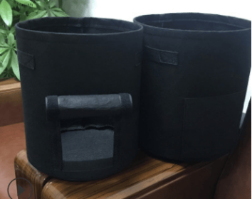 Breathable Potato Tomato Vegetable Plant Growth Bag (Color: BLACK, size: medium)